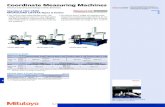 Coordinate Measuring Machines - Muser · PDF file 2020. 10. 31. · Coordinate Measuring Machines Precision measuring technology in three dimensions Mitutoyo reserves the right to