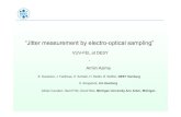 “Jitter measurement by electro-optical sampling” · 2013. 6. 13. · To TEO exp. Feedback signal • FWHM 500fs, very sensitive to phase compensation • Read out every minute