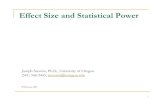 Effect Size and Statistical Power - University of Oregon