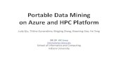 Portable Data Mining on Azure and HPC Platform