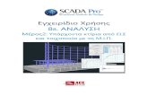 Εγχειρίδιο Χρήσης 8Β. ΑΝΑΛΥΣΗ - SCADA Pro...• Ελαστική Static & Dynamic), αναφέρονται στο αντίστοιχο προσάρτημα