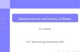 Bandstructures and Density of States - TCM Group