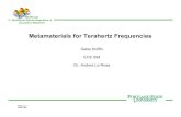 Metamaterials for Terahertz Frequencies - Portland State