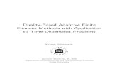 Duality-Based Adaptive Finite Element Methods with Application to
