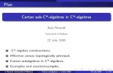 Plan Cartan sub-C*-algebras in C*-algebras