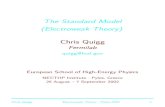 The Standard Model (Electroweak Theory) - Chris Quigg