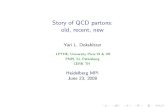Story of QCD partons: old, recent, new