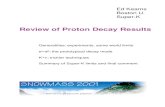 Review of Proton Decay Results