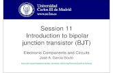 Session 11 Introduction to bipolar junction transistor (BJT)ocw.uc3m.es/tecnologia-electronica/electronic-components...Bipolar Junction Transistor BJT OBJECTIVES • Knowing the structure