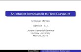 Homepage of Emanuel Milman - An Intuitive Introduction to ......An Intuitive Introduction to Ricci Curvature Emanuel Milman Technion - I.I.T. Joram Memorial Seminar Hebrew University