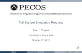 Full System Simulation Progressroystgnr/FSS_talk_2012.pdf · 2012. 10. 17. · PECOS Predictive Engineering and Computational Sciences Full System Simulation Progress Roy H. Stogner