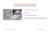 Neutrinos as a Probe Spectra Intrinsic Properties …pgl/talks/BNL_90_50_10.pdf · 2010. 6. 10. · Astrophysics/Cosmology {Core of Sun {Supernova dynamics {Atmospheric neutrinos