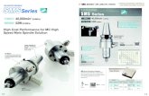 AIR MOTOR SPINDLE SMS Series - NSK-Nakanishi Japan · 2020. 3. 12. · AIR MOTOR SPINDLE Max. Max. Power 40,000min-1 (0.5MPa) 52W (0.5MPa) Collet Max. ø4.0mm Large Variety of Tapers