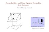 Time Optimal Control of Spin Systemsonline.itp.ucsb.edu/online/qcontrol09/khaneja/pdf/... · 2009. 7. 5. · Controllability and Time Optimal Control in Spin Systems k1 k2 G/K G K