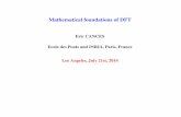 Mathematical foundations of DFT