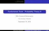 Fundamental Tools - Probability Theory II