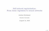 Self-induced regularization: From linear regression to ...