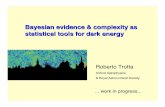 Bayesian evidence & complexity as statistical tools for ...
