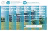 Opportunities for ELPA to Accelerate the Solution of the ...