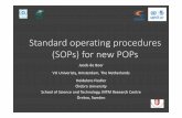 Standard operating procedures (SOPs) for new POPs