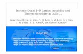 Intrinsic Quasi 1-D Lattice Instability and ...