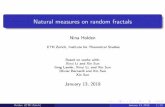 Natural measures on random fractals