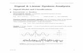 Signal & Linear System Analysis