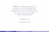 AMS526: Numerical Analysis I (Numerical Linear Algebra for