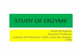 STUDY OF ENZYME - Kanpur University