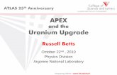 and the Uranium Upgrade