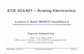 ECE 523/421 – Analog Electronics