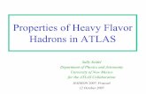 Properties of Heavy Flavor Hadrons in ATLAS