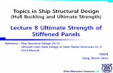 Lecture 8 Ultimate Strength of Stiffened Panels