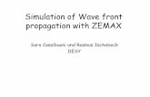 Simulation of Wave front propagation with ZEMAX
