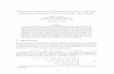 Convergence Analysis and Computational Testing of the ...