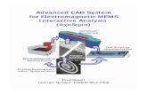 Advanced CAD System for Electromagnetic MEMS Interactive ...