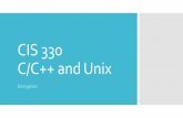 CIS 330 C/C++ and Unix