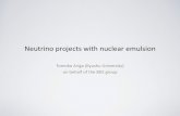 Neutrino projects with nuclear emulsion