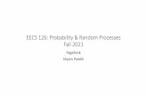 EECS 126: Probability & Random Processes Fall 2020