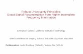 Robust Uncertainty Principles: Exact Signal Reconstruction ...