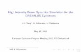 High Intensity Beam Dynamics Simulation for the DAEALUS ...