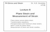 Lecture 8 Plane Strain and Measurement of Strain