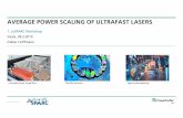 AVERAGE POWER SCALING OF ULTRAFAST LASERS