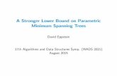 A Stronger Lower Bound on Parametric Minimum Spanning