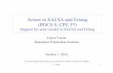 Actors in SALSA and Erlang (PDCS 9, CPE 5*)