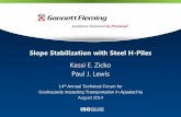 Slope Stabilization with Steel H-Piles