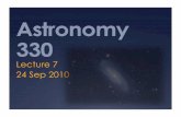 Astronomy 330 - University of Wisconsin–Madison