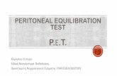 Peritoneal Equilibration Test P.Ε.T.
