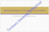 Spectroscopic in Inorganic Chemistry
