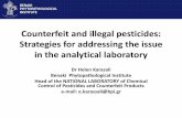 Counterfeit and illegal pesticides: Strategies for